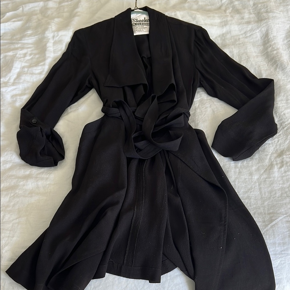 LA Made Trench coat size XS black